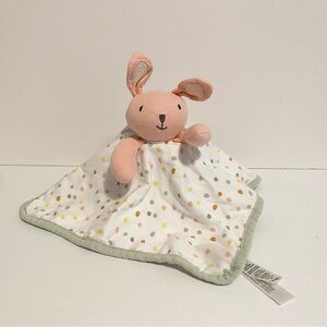 George Bunny Lovey Pink Baby Polka Dot Cotton Jersey Walmart Girl Toy Rabbit